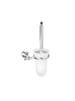 Bugnatese Tradicionális fali WC kefe tartó üveg betéttel, króm 24825CR