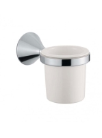 Bugnatese Orion fali pohártartó kerámia pohárral, króm 33802CR