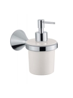 Bugnatese Orion fali szappanadagoló kerámia tartállyal, matt fekete 33804NE