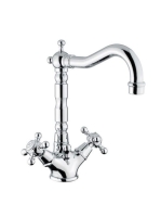 Bugnatese Revival mosdócsaptelep leeresztővel, bronz 434BR