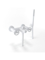 Bugnatese Millenovecinquanta kádcsaptelep zuhanyszettel, matt fehér 4500BI