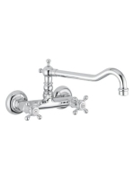 Bugnatese Revival fali mosogatócsaptelep, króm 452CR