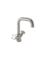 Bugnatese Millenovecinquanta mosdócsaptelep leeresztővel, szálcsiszolt nikkel 4534NS