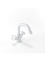 Bugnatese Millenovecinquanta bidé csaptelep leeresztővel, matt fehér 4544BI