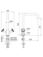Bugnatese Millenovecinquanta mosogatócsaptelep, króm 4551CR