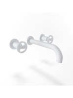 Bugnatese Millenovecinquanta fali mosdócsaptelep 19 cm-es kifolyóval, click-clack leeresztővel, matt fehér 4565SCBI