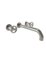 Bugnatese Millenovecinquanta fali mosdócsaptelep 22 cm-es kifolyóval, szálcsiszolt nikkel 4569NS