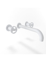 Bugnatese Millenovecinquanta fali mosdócsaptelep 22 cm-es kifolyóval, click-clack leeresztővel, matt fehér 4569SCBI