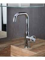 Bugnatese Millenovecinquanta magasított mosdócsaptelep leeresztővel, króm 4613CR