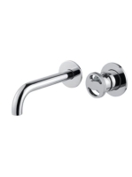 Bugnatese Millenovecinquanta fali mosdócsaptelep 19 cm-es kifolyóval, click-clack leeresztővel, króm 4645SCCR