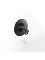 Bugnatese Millenovecinquanta falsík alatti zuhanycsaptelep 2 fogyasztóhoz, matt fekete 4672NE