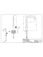 Bugnatese Millenovecinquanta mosogatócsaptelep, króm 4682CR