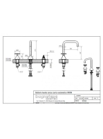 Bugnatese Orion 3-lyukas mosdócsaptelep leeresztő nélkül, króm 5512SCR