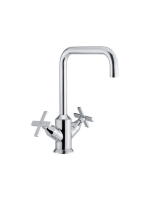 Bugnatese Orion mosdócsaptelep leeresztővel, matt fehér 5534BI