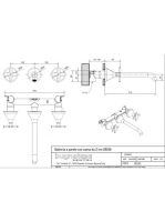 Bugnatese Orion fali mosdócsaptelep 21 cm-es kifolyóval, matt fekete 5565NE