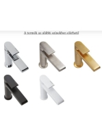 Bugnatese Orion fali mosdócsaptelep 26 cm-es kifolyóval, click-clack leeresztővel, matt fekete 5569SCNE