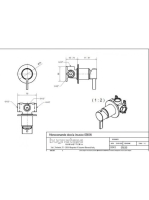 Bugnatese Orion falsík alatti zuhanycsaptelep 1 fogyasztóhoz, szálcsiszolt arany 5630OS