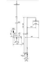 Bugnatese Orion zuhanyrendszer, króm 5642CCR