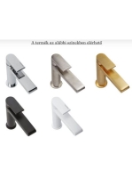 Bugnatese Orion fali mosdócsaptelep 26 cm-es kifolyóval, click-clack leeresztővel, szálcsiszolt arany 5646SCOS