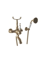 Bugnatese Oxford kádcsaptelep zuhanyszettel és zuhanytartóval, bronz 6302BR