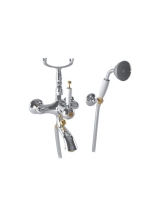 Bugnatese Oxford kádcsaptelep zuhanyszettel és zuhanytartóval, króm/arany 6302CRDO