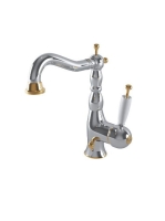 Bugnatese Oxford mosdócsaptelep automata leeresztővel, króm/arany 6313CRDO