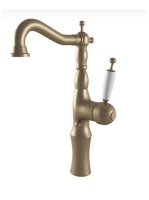 Bugnatese Oxford magasított mosdócsaptelep leeresztő nélkül, matt bronz 6317SBO