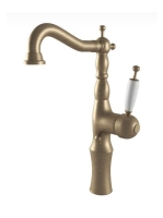 Bugnatese Oxford magasított mosdócsaptelep Click-Clack leeresztővel, matt bronz 6317SCBO