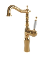 Bugnatese Oxford magasított mosdócsaptelep leeresztő nélkül, arany 6317SDO