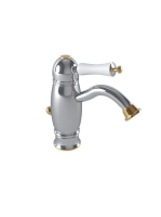 Bugnatese Oxford mosdócsaptelep leeresztő nélkül, króm/arany 6319SCRDO