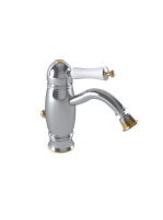 Bugnatese Oxford bidé csaptelep leeresztővel, króm/arany 6325CRDO