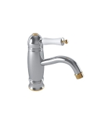 Bugnatese Oxford mosdócsaptelep leeresztő nélkül, króm/arany 6328CRDO