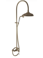 Bugnatese Oxford falon kívüli zuhanyrendszer, bronz 6336CBR