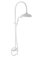 Bugnatese Oxford falon kívüli zuhanyrendszer, matt fehér 6336CBI