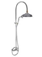 Bugnatese Oxford termosztátos zuhanyrendszer, króm/arany 6337CCRDO