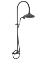 Bugnatese Oxford termosztátos zuhanyrendszer, matt fekete 6337CNE