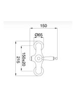 Bugnatese Oxford zuhanycsaptelep, rame 6338RA
