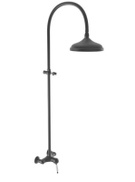 Bugnatese Oxford zuhanyrendszer, matt fekete 6349NE