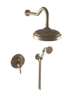 Bugnatese Oxford falon belüli termosztátos zuhanyrendszer, matt bronz 6364BO