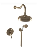 Bugnatese Oxford falon belüli termosztátos zuhanyrendszer, bronz 6364BR
