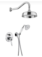 Bugnatese Oxford falon belüli termosztátos zuhanyrendszer, króm 6364CR