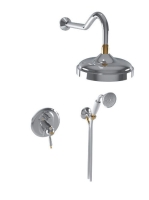 Bugnatese Oxford falon belüli termosztátos zuhanyrendszer, króm/arany 6364CRDO