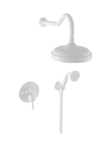 Bugnatese Oxford falon belüli termosztátos zuhanyrendszer, matt fehér 6364BI