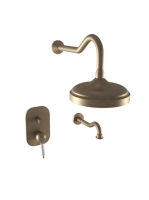 Bugnatese Oxford falsík alatti zuhanyszett kádkifolyóval, matt bronz 6369BO