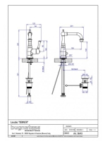 Bugnatese Denver mosdócsaptelep leeresztővel, króm 6413CR