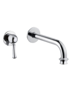 Bugnatese Denver 2-lyukas fali mosdócsaptelep click-clack leeresztővel, 19 cm-es kifolyóval, króm 6445SCCR