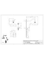 Bugnatese Denver falsík alatti zuhanyrendszer, króm 6474CR