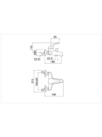 Bugnatese Xara kádcsaptelep, króm 6508CR