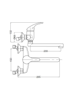 Bugnatese Xara fali mosogatócsaptelep, króm 6540CR