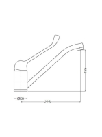 Bugnatese Xara orvosi mosogatócsaptelep, króm 6582LCR